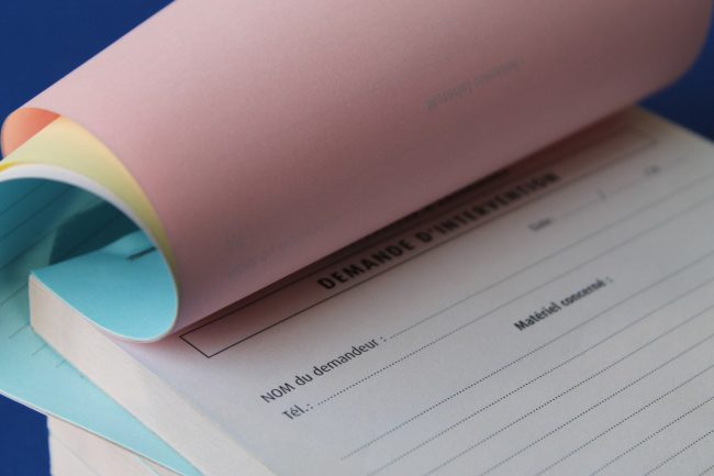 papier autocopiant