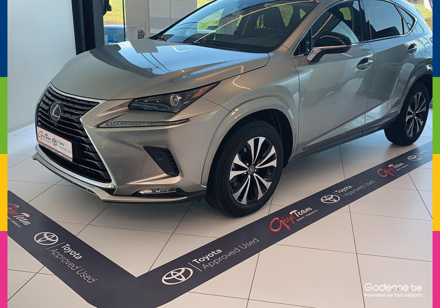 Autocollants pour sols show-room