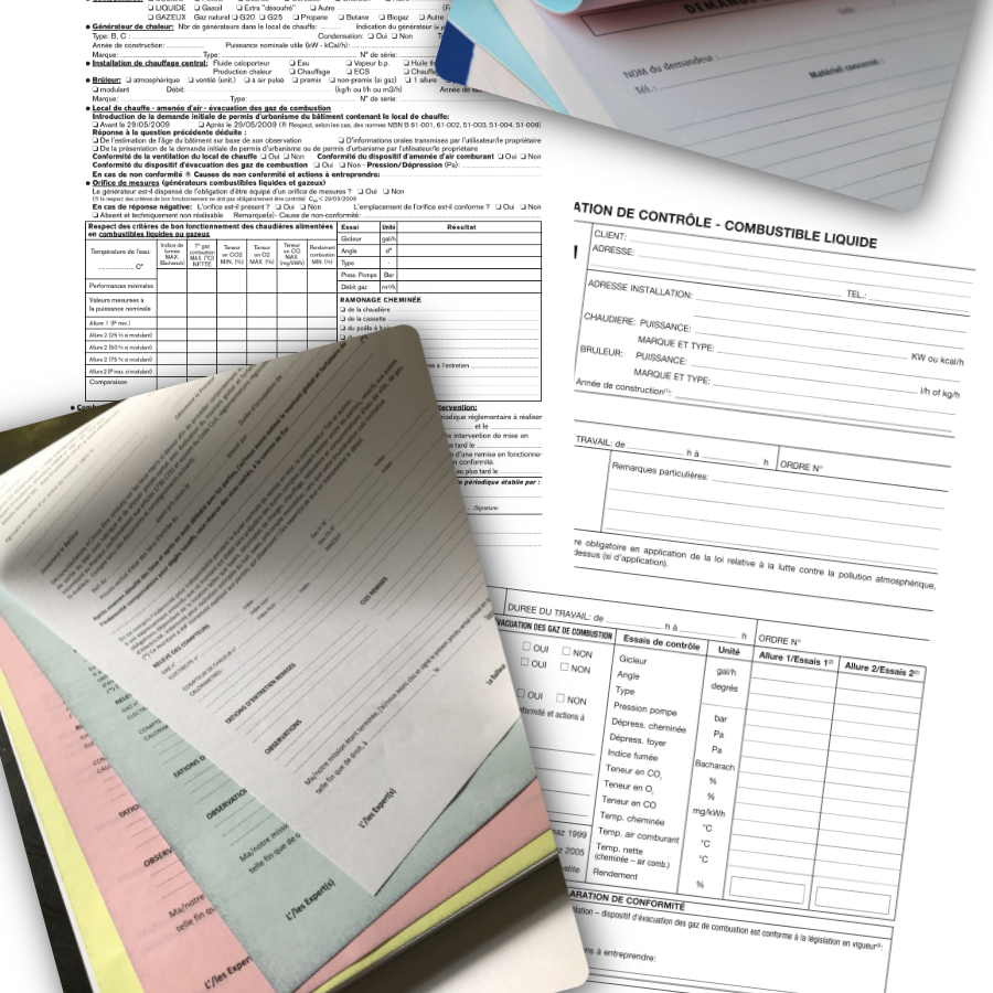 Fiches de travail