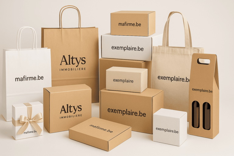 Présentation des articles de packaging de l'imprimerie Godenne